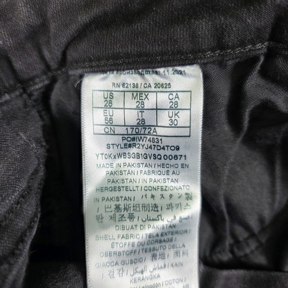 Guess Los Angeles Floral Embroidered Denim Jean Shorts Women's Size 28 Black‎ - Picture 6 of 15